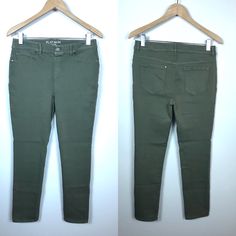 Chicos 0.5 Small Green Slim Leg Jegging Pants